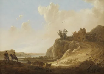 Mountainous Landscape with Castle Ruins